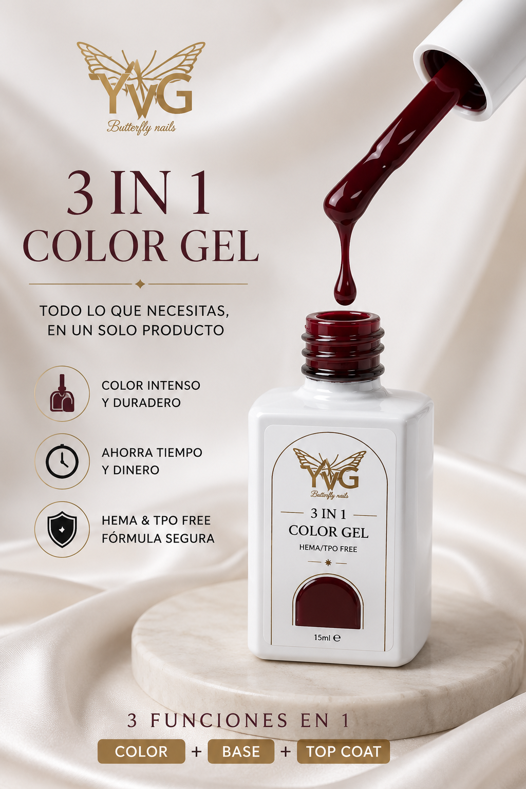 Gel polish 3 en 1 # 22