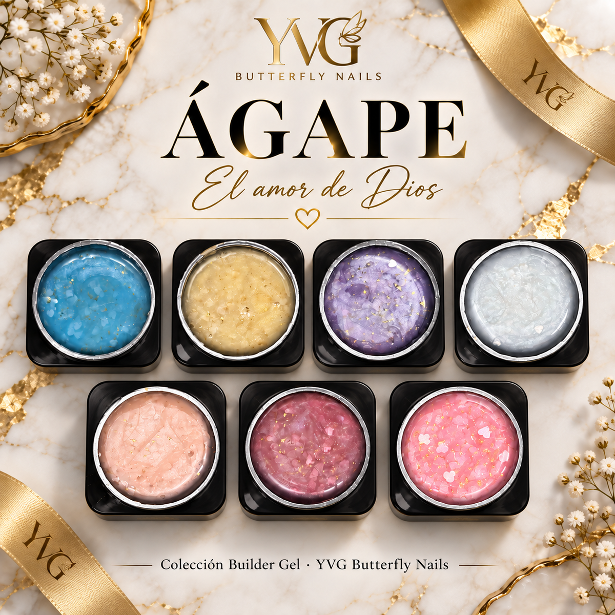Agape collection builder gel 7 color