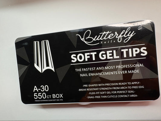 Tip de uña coffin médium 550 pc