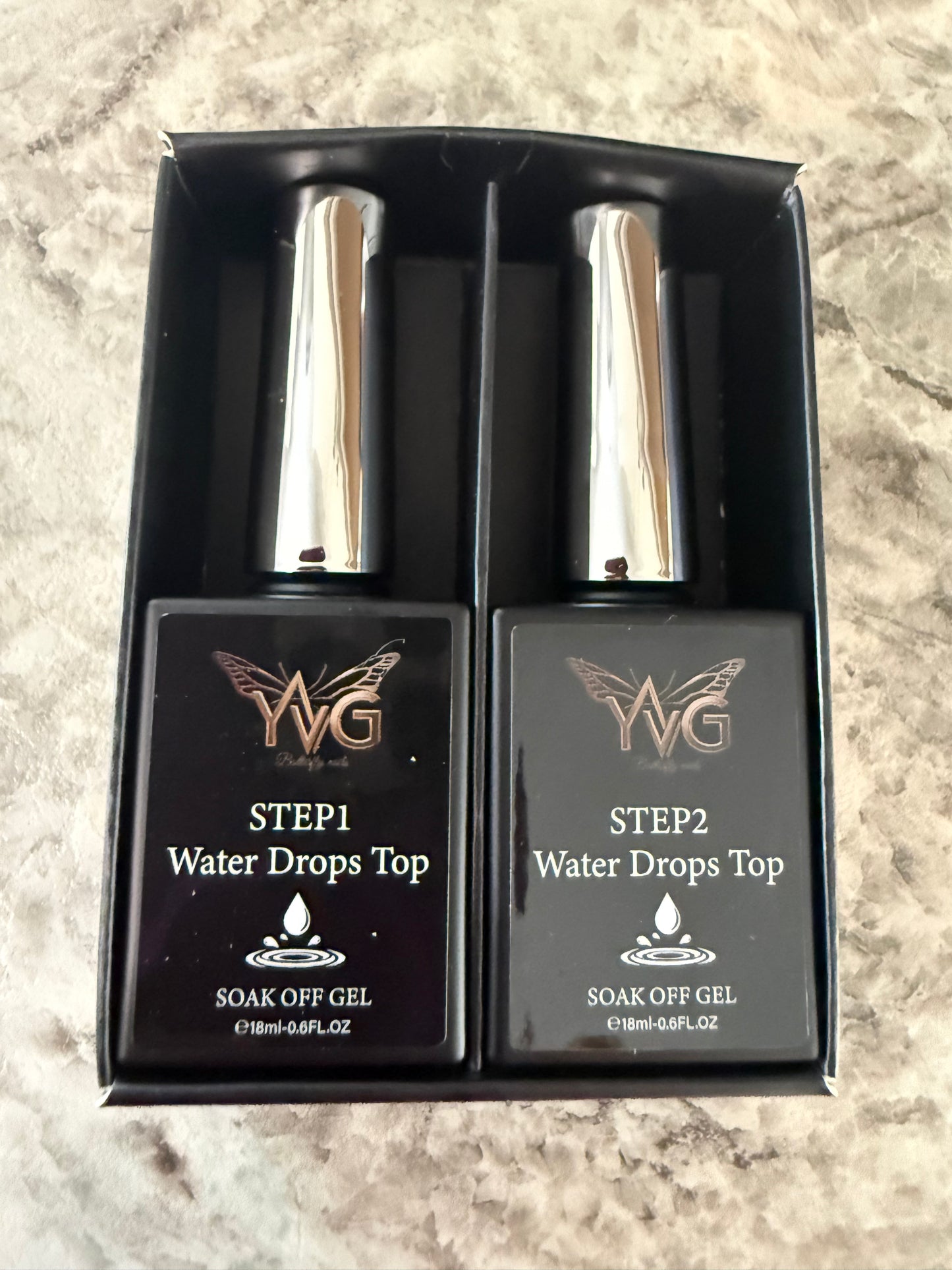 Top coat water drops 2 bottle