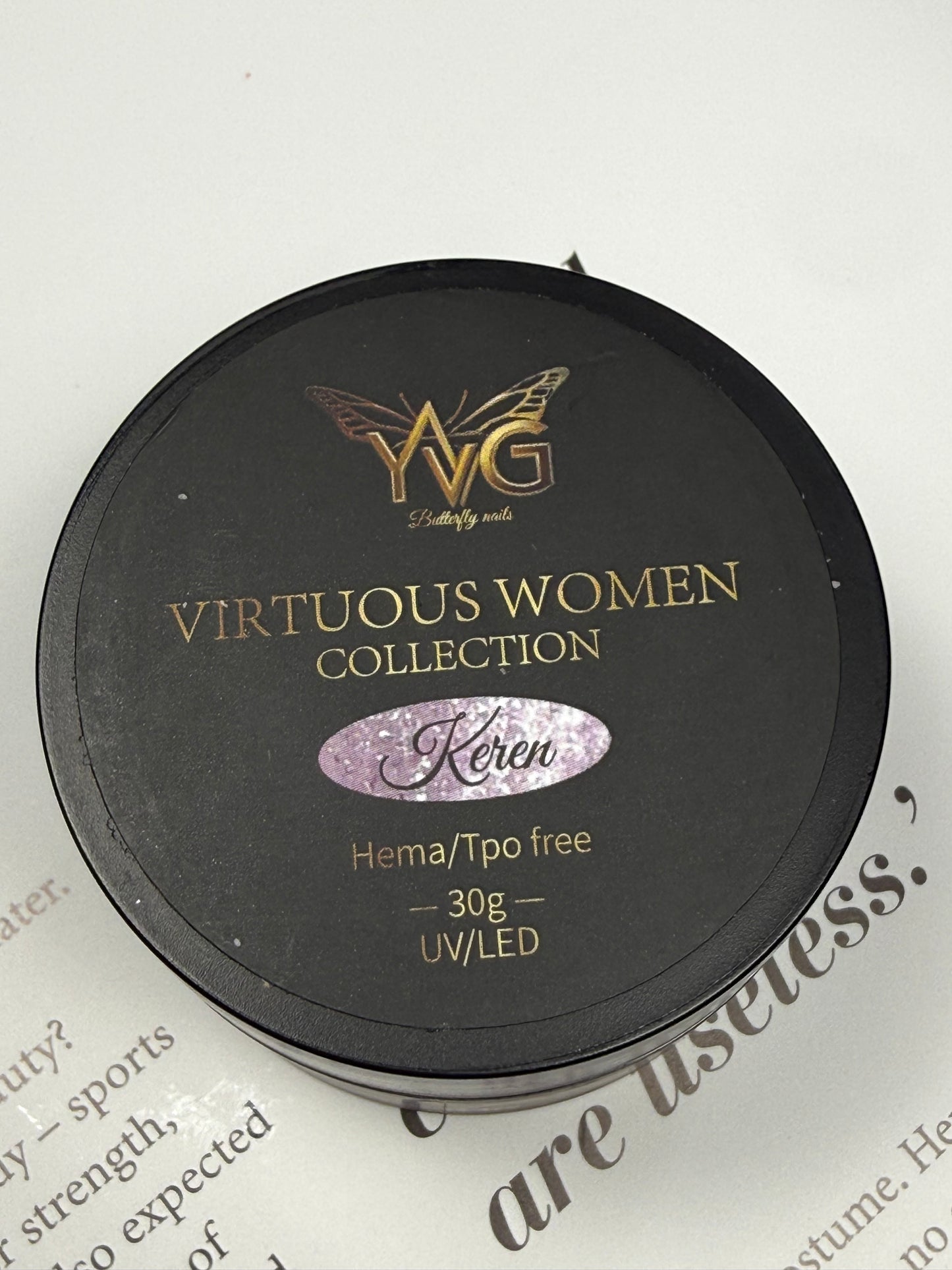 Colección : builder gel virtuous woman 12 colores de 30 g
