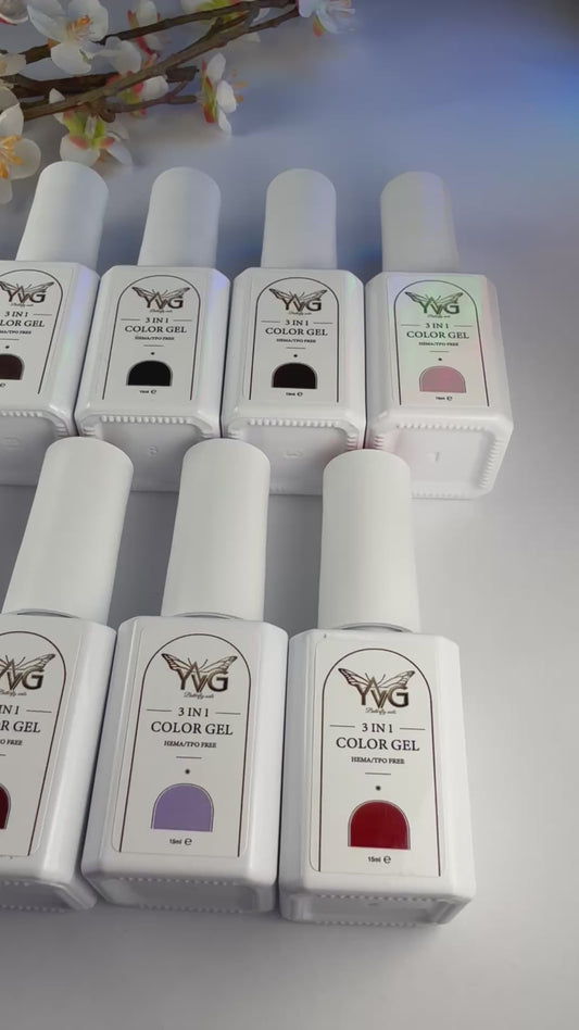 Colección gel Polish 3 en 1 ( 11) colores